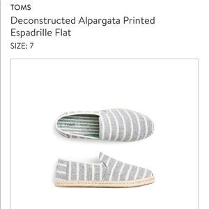 Tom’s shoes size 7W